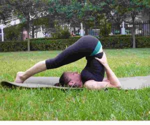 girl doing yoga